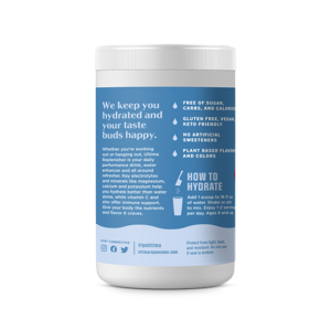 Blue Raspberry – 90 Serving Canister – Electrolyte Hydration Powder